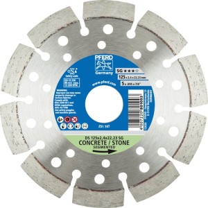 Diamentowa tarcza tnąca DS SG śred. 125 mm otwór 22,23 mm wys. segmentu 10 mm gr