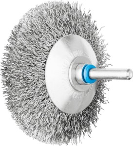 Szczotka stożkowa KBU INOX śred. 80 mm grubość drutu 0,3 mm stal szlachetna 10 m