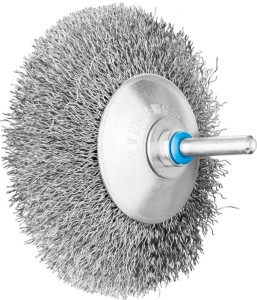 Szczotka stożkowa KBU INOX śred. 95 mm grubość drutu 0,3 mm stal szlachetna 10 m