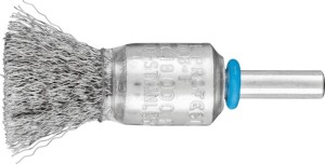 Szczotka druciana pędzelkowa PBU INOX śred. 15 mm grubość drutu 0,2 mm stal szl