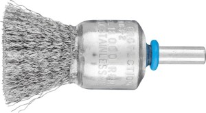 Szczotka druciana pędzelkowa PBU INOX śred. 20 mm grubość drutu 0,2 mm stal szl