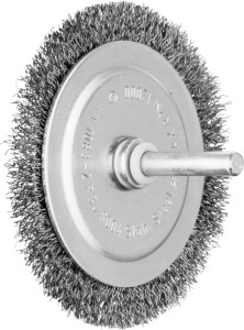 Szczotka tarczowa RBU ST śred. 80 mm grubość drutu 0,2 mm stal 4 mm PFERD