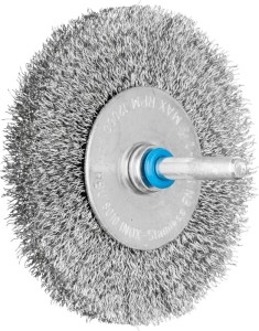 Szczotka tarczowa RBU INOX śred. 80 mm grubość drutu 0,2 mm stal szlachetna 10 m