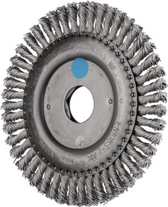 Szczotka tarczowa RBG 12506 śred. 125 mm grubość drutu 0,5 mm stal szlachetna 6