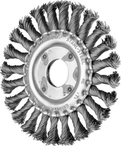 Szczotka tarczowa RBG śred. 115 mm grubość drutu 0,5 mm stal 12 mm 12500 min-¹ 1