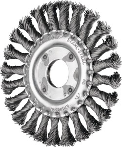 Szczotka tarczowa RBG śred. 125 mm grubość drutu 0,5 mm stal 12 mm 12500 min-¹ P