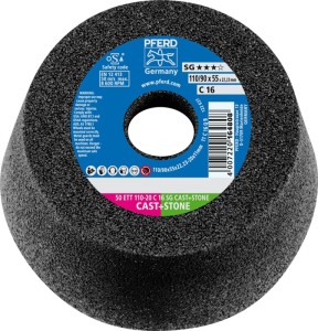 Tarcza szlifierska garnkowa SG CAST+STONE 110 mm żelazo odlewane, beton i kamień