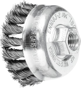 Szczotka garnkowa POS TBG ST śred. 65 mm M14 grubość drutu 0,35 mm stal PFERD