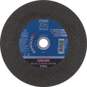 Tarcza tnąca Ceramic SGP Steel śred.230x2,5 mm prosta stal PFERD TOOLS