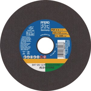 Tarcza tnąca EHT PSF ALU+STONE śred. 125 x 1 mm prosta otwór 125 mm PFERD