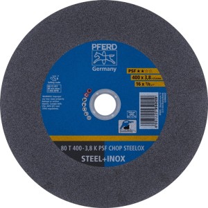 Tarcza tnąca PSF CHOP STEELOX średnica 400 x 3,8 mm prosta stal/INOX otwór 25, 4