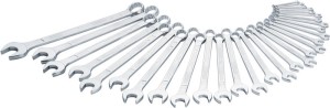 Zestaw kluczy oczkowo-płaskich 600N 30-częśc. rozmiar klucza min. 5,5–41 mm stal
