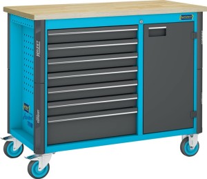 Wózek narzędziowy 179NW-7 szer. 1150 x gł. 600 x wys. 964 mm 1000 kg 7 szuflad b