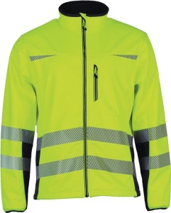 Kurtka robocza ostrzegawcza Softshell Prevent® Trendline wielkość M żółty/czarny
