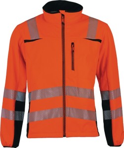 Kurtka robocza ostrzegawcza Softshell Prevent® Trendline wielkość XL pomarańczow