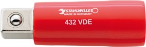 Element redukcyjny 432 VDE czop czworokątny napędu 3/8 cal. czop czw. od. nap. 1
