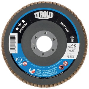 Tarcza lamelowa (listkowa) PREMIUM FASTCUT śred. 125 mm uziarnienie 60 zakrzywio