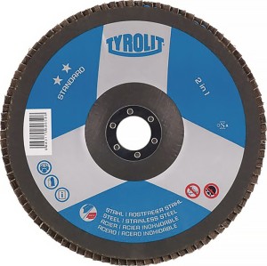 Tarcza lamelowa (listkowa) STANDARD śred. 125 mm uziarnienie 80 stożkowa stal, s