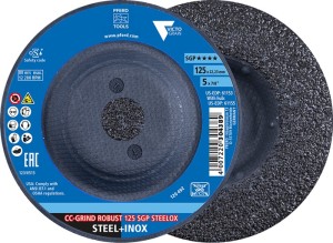 Krążek ścierny CC-GRIND-ROBUST SGP STEELOX śred. 125 x gr. mm stal / stal szlac