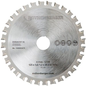 Brzeszczot DURACUT St śred. zewn. 125 mm liczba zębów 32 otwór 20 mm ROTHENBERGE