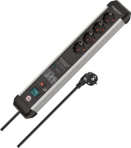 Listwa zasilająca Premium-Protect-Line 16 A 230 V czarny/srebrny gniazdka 4 3 m