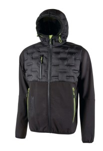 Kurtka Softshell hybrydowa Spock wielkość XXL czarny/karbonowy U.POWER