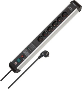 Listwa zasilająca Premium-Protect-Line 16 A 230 V czarny/srebrny gniazdka 6 3 m