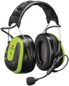 Nauszniki ochronne WS™ ALERT™ X mikrofon elektryczny pałąk górny sterowanie Blue