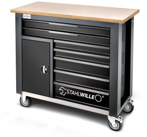 Stół warsztatowy na kółkach WB621 zewn.-szer.1150 x gł. 500 x wys. 1045 mm liczb