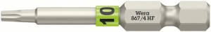 Bit 867 TORX® HF 1/4 cal. TX 10 długość 50 mm z systemem identyfikacji kolorysty