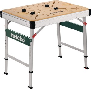 Stół roboczy MWB 100 wysokość 800–1000 mm, nośność 120 kg płyta robocza MDF META