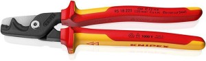 Nożyce do kabli StepCut® XL długość 225 mm głowica oksydowana VDE powłoki wielom