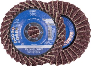 Tarcza lamelowa (listkowa) POLIVLIES-CURVE PVL-R śred. 125 mm uziarnienie 180 ko