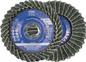 Tarcza lamelowa (listkowa) POLIVLIES-CURVE PVL-R śred. 125 mm uziarnienie 240 ko