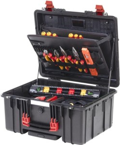 Walizka na narzędzia XL 2 electric 60-częśc. wózek dla elektryków WIHA