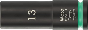 Klucz nasadowy 8790 B Impaktor Deep 3/8 cal. 13 mm długość 63 mm WERA