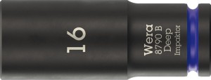 Klucz nasadowy 8790 B Impaktor Deep 3/8 cal. 16 mm długość 63 mm WERA