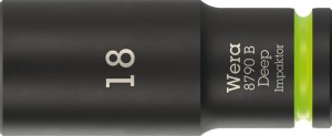 Klucz nasadowy 8790 B Impaktor Deep 3/8 cal. 18 mm długość 63 mm WERA