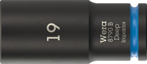 Klucz nasadowy 8790 B Impaktor Deep 3/8 cal. 19 mm długość 63 mm WERA
