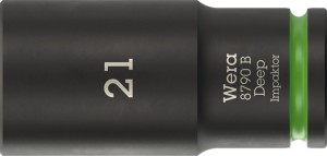 Klucz nasadowy 8790 B Impaktor Deep 3/8 cal. 21 mm długość 63 mm WERA