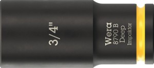 Klucz nasadowy 8790 B Impaktor Deep 3/8 cal. 3/4 cal. długość 63 mm WERA