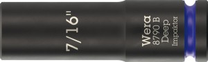 Klucz nasadowy 8790 B Impaktor Deep 3/8 cal. 7/16 cal. długość 63 mm WERA