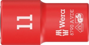 Klucz nasadowy 8790 A VDE 1/4 cal. rozmiar klucza 11 mm długość 41 mm WERA