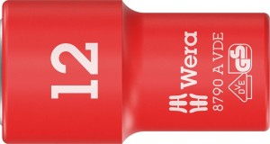 Klucz nasadowy 8790 A VDE 1/4 cal. rozmiar klucza 12 mm długość 41 mm WERA
