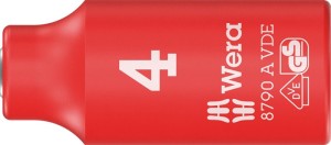 Klucz nasadowy 8790 A VDE 1/4 cal. rozmiar klucza 4 mm długość 41 mm WERA
