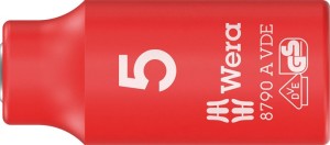 Klucz nasadowy 8790 A VDE 1/4 cal. rozmiar klucza 5 mm długość 41 mm WERA