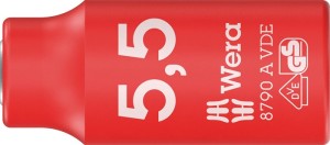 Klucz nasadowy 8790 A VDE 1/4 cal. rozmiar klucza 5,5 mm długość 41 mm WERA