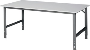Stół montażowy Tom szer. 2000 x gł. 1000 x wys. 760-1080 mm płyta robocza melami