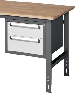 Moduł z szufladą montowany pod blatem wys. 395 x szer. 490 x gł. 600 mm antracyt
