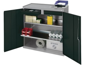 Szafka narzędziowa/dostawna wys. 1000 x szer. 1000 x gł. 500 mm 2szufl.,2p. jasn